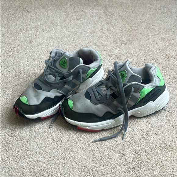 adidas Other - Adidas Gray and Green Sneakers Modern Design